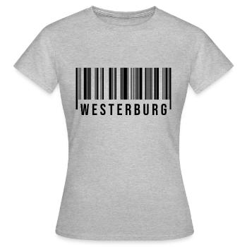 Westerburg Westerwald - Frauen T-Shirt - Grau meliert - Vorne - AI Model Female 172 dark (172cm)
