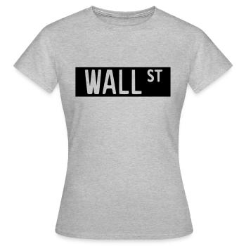 Wall Street 2 - Frauen T-Shirt - Grau meliert - Vorne - AI Model Female 172 dark (172cm)