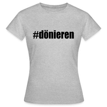 Le bruit de la rôtir - T-shirt Femme - gris chiné - Devant - AI Model Female 172 dark (172cm)