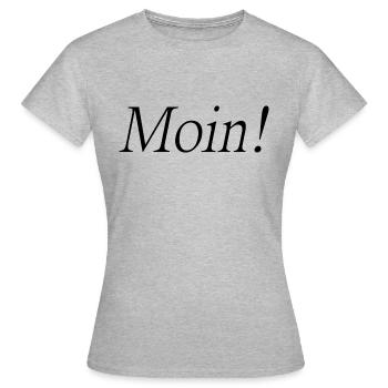 Moin - T-shirt Femme - gris chiné - Devant - AI Model Female 172 dark (172cm)