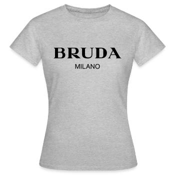 Bruda Milano - Women's T-Shirt - heather grey - Front - AI Model Female 172 dark (172cm)