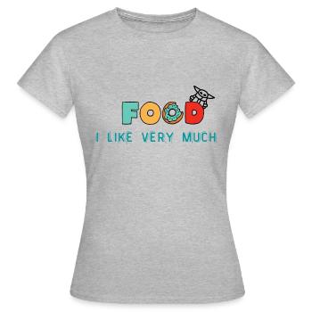 Alimentation - T-shirt Femme - gris chiné - Devant - AI Model Female 172 dark (172cm)