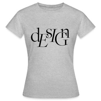 Design - Frauen T-Shirt - Grau meliert - Vorne - AI Model Female 172 dark (172cm)