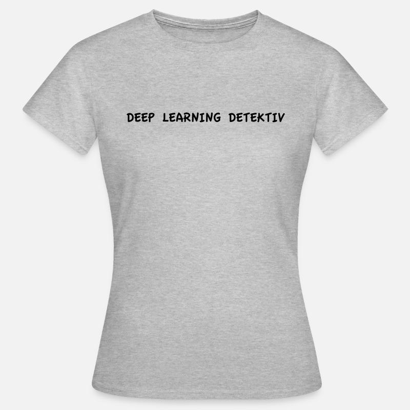 Deep Learning Detective - Women's T-Shirt - heather grey