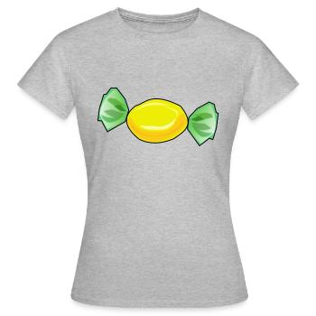 schokolade suessigkeiten candy chocolate26 - Frauen T-Shirt - Grau meliert - Vorne - AI Model Female 172 dark (172cm)