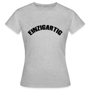 unique - Women's T-Shirt - heather grey - Front - AI Model Female 172 dark (172cm)