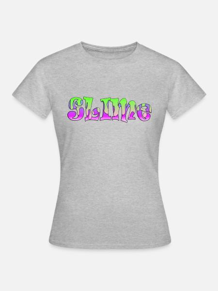 Slime green - Frauen T-Shirt - Grau meliert