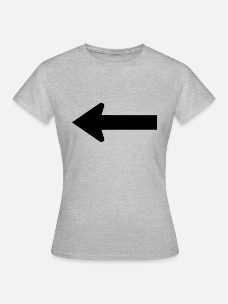 pfeil - Frauen T-Shirt - Grau meliert