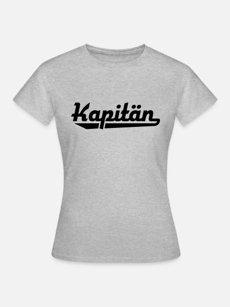 Kapitän - Frauen T-Shirt - Grau meliert