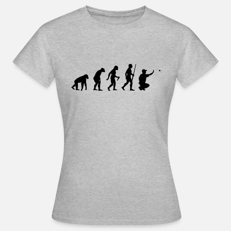 Evolution Pétanque - T-shirt Femme - gris chiné