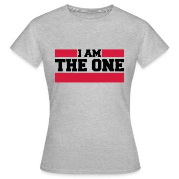i_am_the_one - Women's T-Shirt - heather grey - Front - AI Model Female 172 dark (172cm)