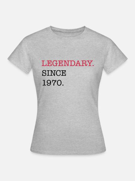 1970 - Frauen T-Shirt - Grau meliert