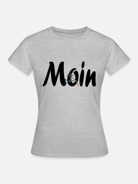 Moin nach Hamburg - Frauen T-Shirt - Grau meliert