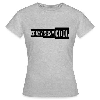 design cool sexy fou - T-shirt Femme - gris chiné - Devant - AI Model Female 172 dark (172cm)