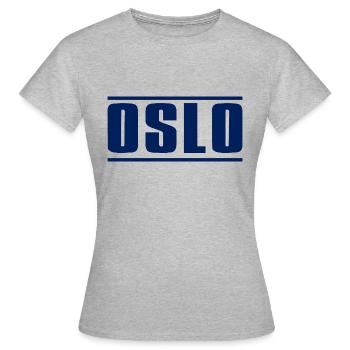 Oslo - T-shirt Femme - gris chiné - Devant - AI Model Female 172 dark (172cm)