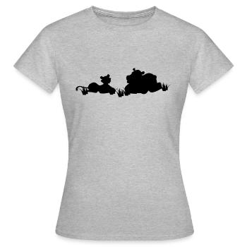 Safari Zoo Animal Safari Zoo - T-shirt Femme - gris chiné - Devant - AI Model Female 172 dark (172cm)