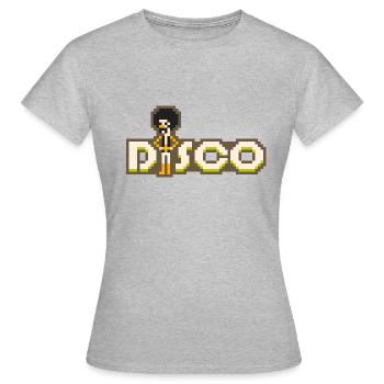 8bit disco - Frauen T-Shirt - Grau meliert - Vorne - AI Model Female 172 dark (172cm)