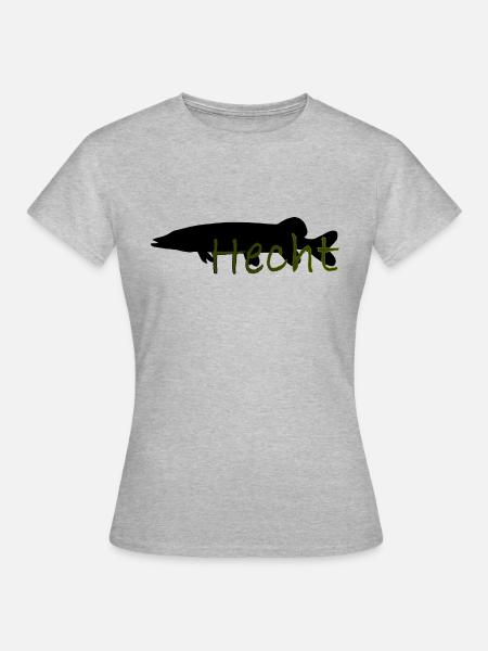 Hecht - Frauen T-Shirt - Grau meliert