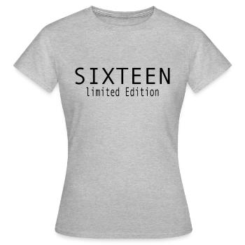 Cadeau du 16e anniversaire Seize adolescents - T-shirt Femme - gris chiné - Devant - AI Model Female 172 dark (172cm)