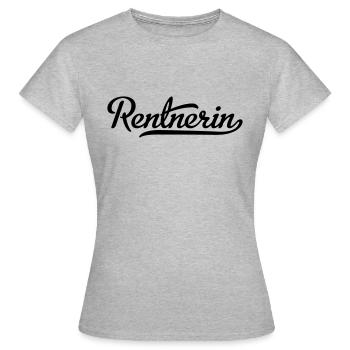 Rentnerin - Frauen T-Shirt - Grau meliert - Vorne - AI Model Female 172 dark (172cm)