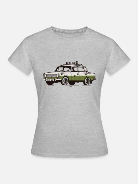 DDR-Polizei - Frauen T-Shirt - Grau meliert
