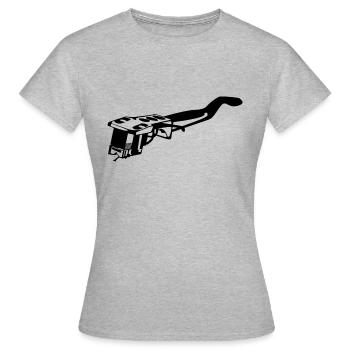 Saphir - T-shirt Femme - gris chiné - Devant - AI Model Female 172 dark (172cm)