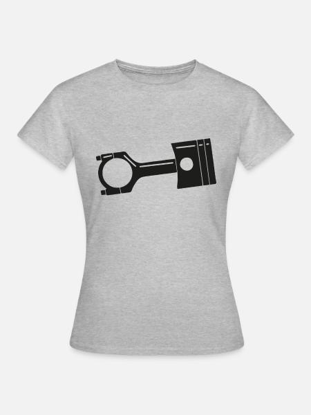 Kolben - Lambda1 - Frauen T-Shirt - Grau meliert