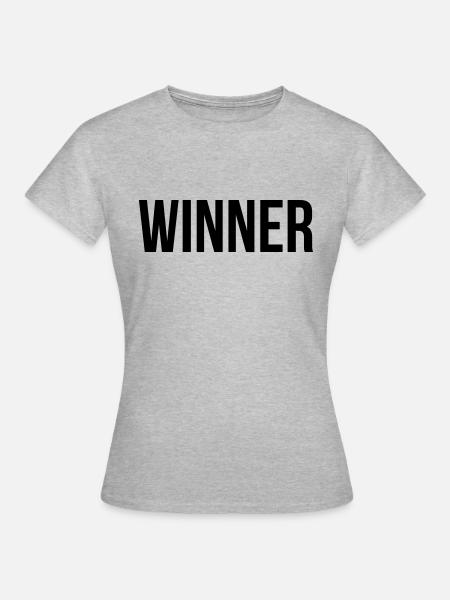 Winner - Frauen T-Shirt - Grau meliert