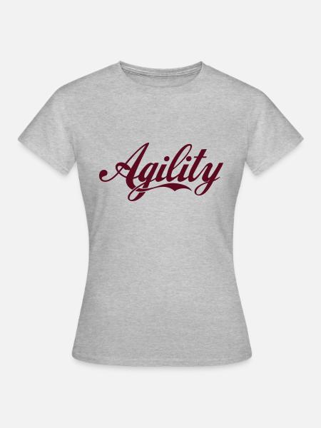 Agility - Frauen T-Shirt - Grau meliert