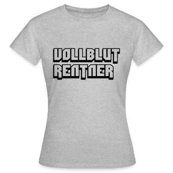 vollblut rentner - Frauen T-Shirt - Grau meliert - Vorne - AI Model Female 172 dark (172cm)