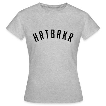 HEARTBREAKER - T-shirt Femme - gris chiné - Devant - AI Model Female 172 dark (172cm)