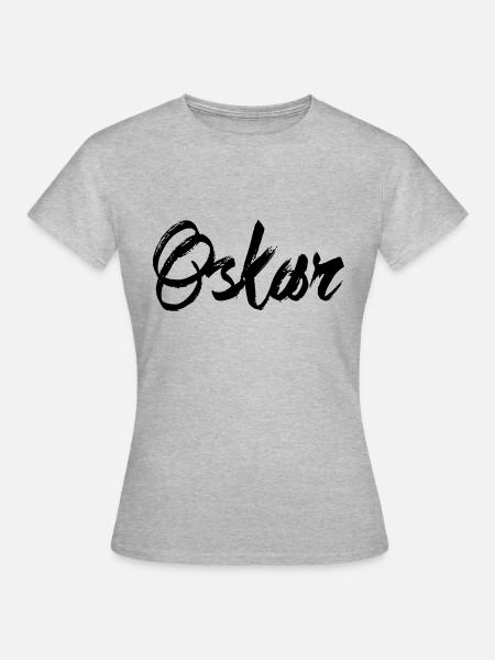 Oskar - Frauen T-Shirt - Grau meliert