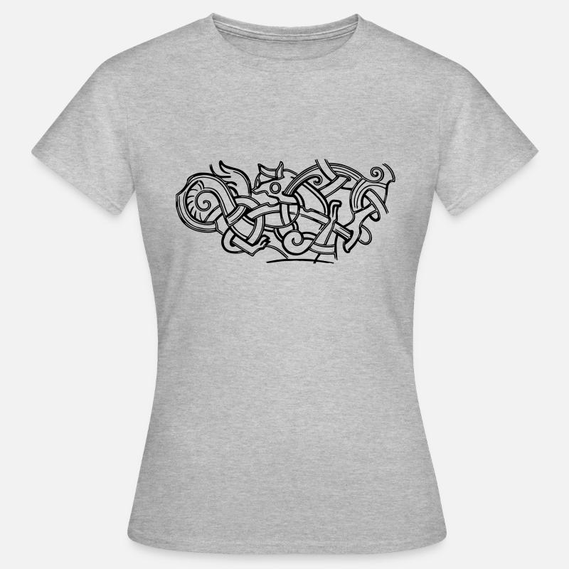 ancient celtic symbol drawing print design - Women's T-Shirt - heather grey