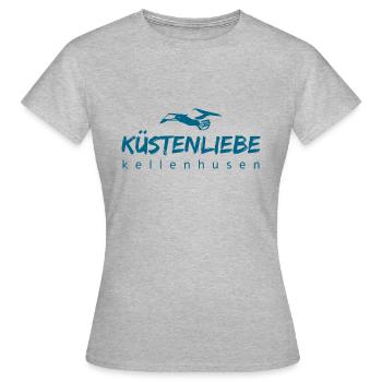küste Möwe - Frauen T-Shirt - Grau meliert - Vorne - AI Model Female 172 dark (172cm)