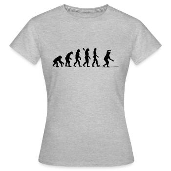 Slackline Cadeau Slackliner Tricklining - T-shirt Femme - gris chiné - Devant - AI Model Female 172 dark (172cm)