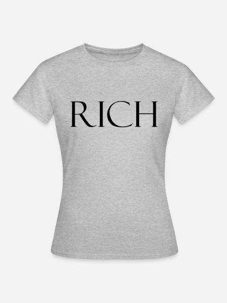 RICH Design - Lifestyle - Frauen T-Shirt - Grau meliert