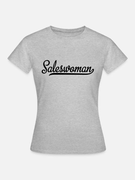 Verkäuferin - Frauen T-Shirt - Grau meliert