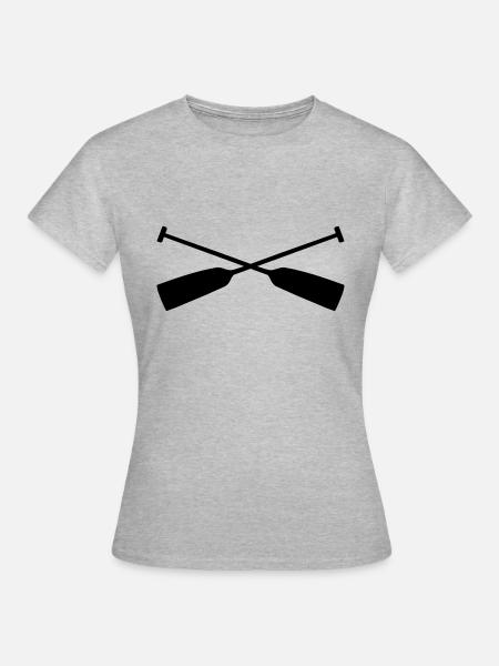 Paddel - Frauen T-Shirt - Grau meliert