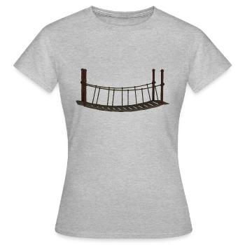pont pont bauen7 architecture architecture - T-shirt Femme - gris chiné - Devant - AI Model Female 172 dark (172cm)