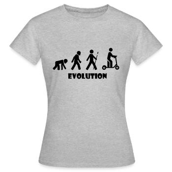 E-Scooter Roller Scooter - T-shirt Femme - gris chiné - Devant - AI Model Female 172 dark (172cm)
