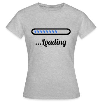 Loading - Women's T-Shirt - heather grey - Front - AI Model Female 172 dark (172cm)