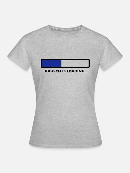 rausch - Frauen T-Shirt - Grau meliert
