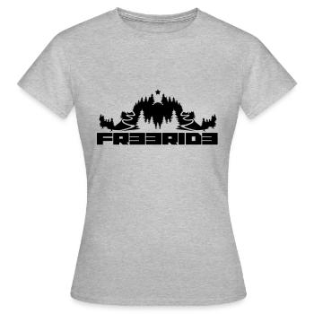 MTB Freeride - Women's T-Shirt - heather grey - Front - AI Model Female 172 dark (172cm)