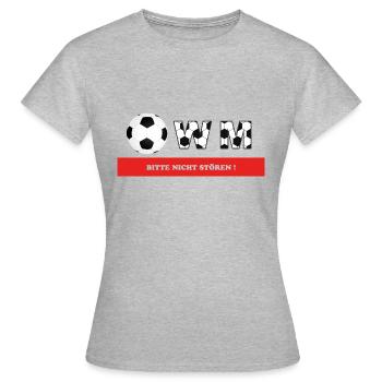 WM S'il vous plaît ne pas déranger! - T-shirt Femme - gris chiné - Devant - AI Model Female 172 dark (172cm)