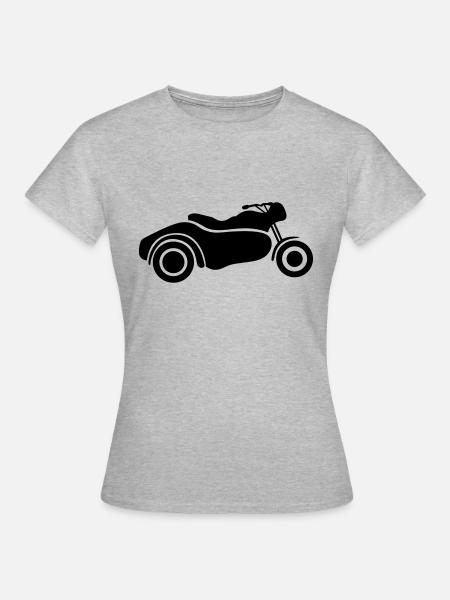 Beiwagen - Frauen T-Shirt - Grau meliert
