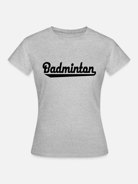 Badminton - Frauen T-Shirt - Grau meliert