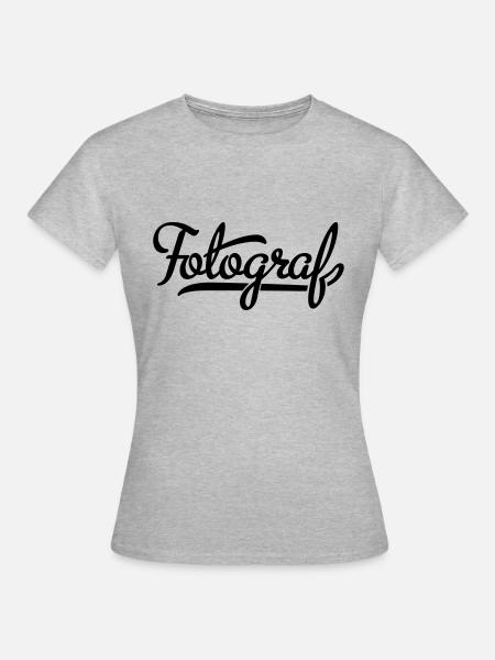Fotograf - Frauen T-Shirt - Grau meliert