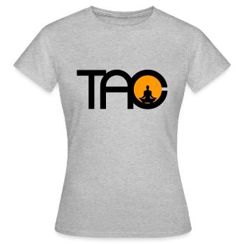 Tao - T-shirt Femme - gris chiné - Devant - AI Model Female 172 dark (172cm)