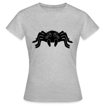 Clipart Petite Araignée - T-shirt Femme - gris chiné - Devant - AI Model Female 172 dark (172cm)