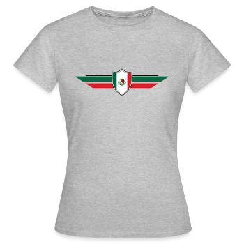 Mexiko Fan Weltmeisterschaft - Frauen T-Shirt - Grau meliert - Vorne - AI Model Female 172 dark (172cm)